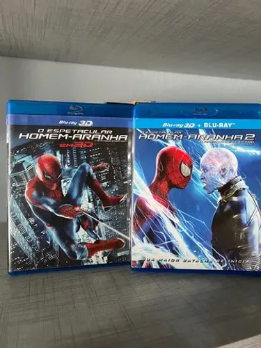 blu rays espetacular homem aranha 1 e 2 3d