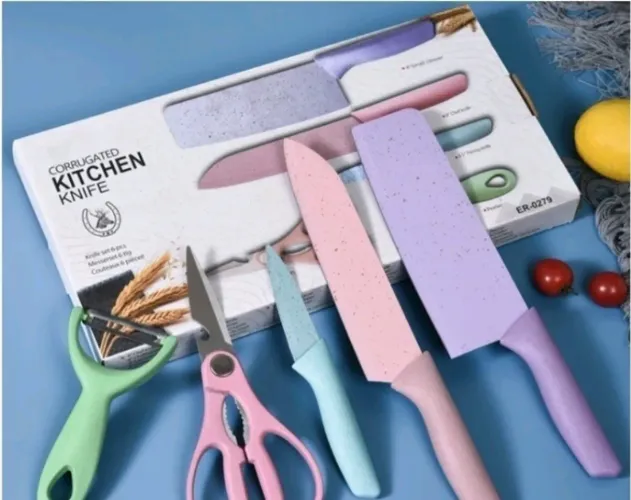 Kit facas com 6 pacas