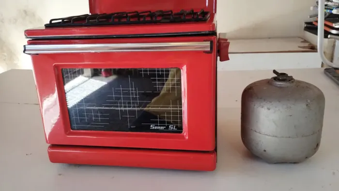 Fogão a Gás Semer 5L - Vermelho idéia para camping ou trailer