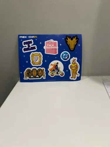 Cartela de adesivos max