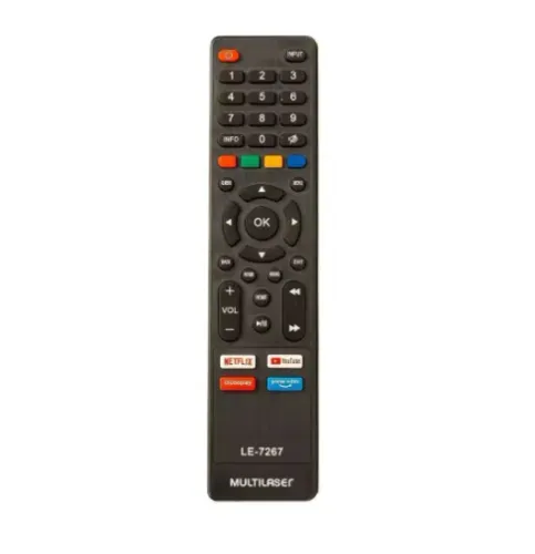 CONTROLE REMOTO PARA TV SMART MULTILASER LELONG LE-7267