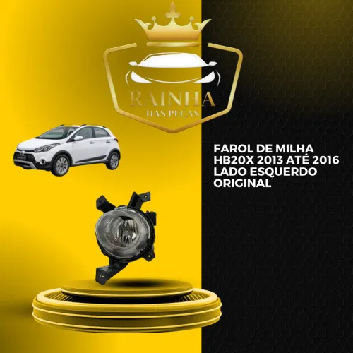 Farol de Milha Hb20X 2013 até 2016 Lado Esquerdo Original