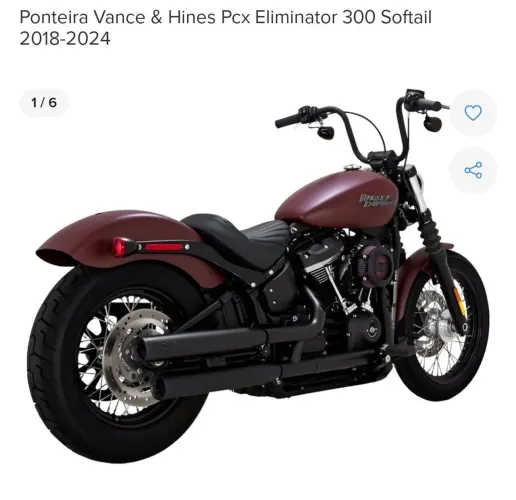 Ponteira Vance & Hines PcX Eliminator S/Os Blackl