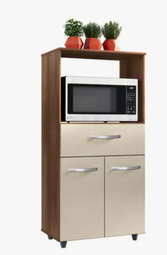Balcão Para Microondas Com Gaveta 
