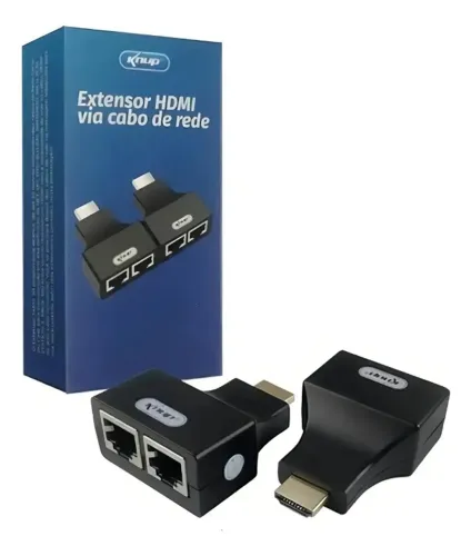 Extensor Hdmi Via Cabo De Rede Rj45 Até 30 Metros - Kp-ad100