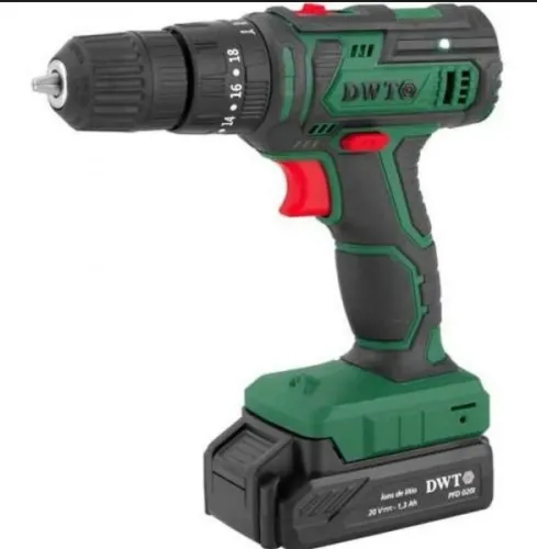 Parafusadeira/Furadeira Bivolt 20V 18 Peças - DWT