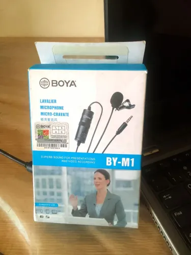 Microfone de lapela ( BOYA_ BY - M1)