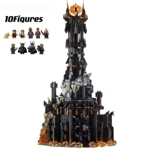 BLOCOS DE MONTAR TORRE NEGRA BARAD DUR SENHOR DOS ANÉIS 5471 PEÇAS MOD 88060 MARCA MEGA