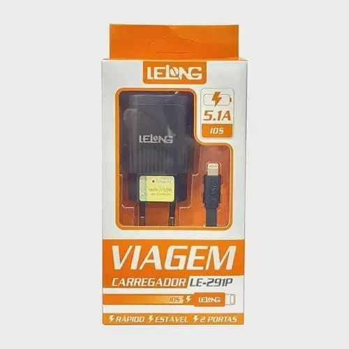 Carregador Comleto Iphone Lightning 2 Portas Extras