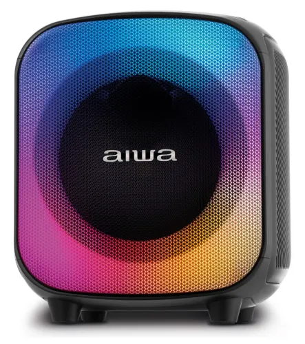 Caixa De Som Partybox PB-07 Bluetooth 8h Rgb Ubs Tws Aiwa Preto