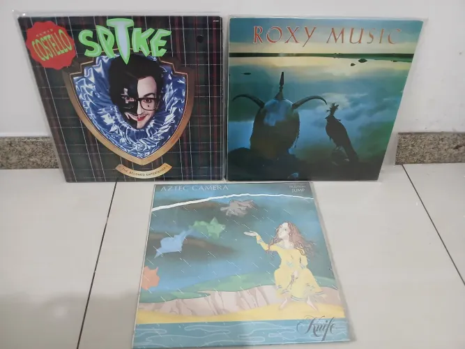 Discos de Vinil Roxy Music Aztec Câmera e Elvis Costello