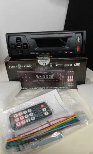  Rádio Som Mp3 Player Bluetooth Fm Usb Controle First Option 6624