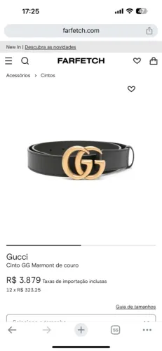 Cinto Gucci original