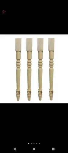 Pés de Madeira para Mesa - 4 Peças