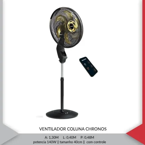 Ventilador com controle Cronos 