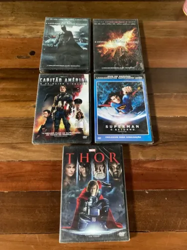 Super Heróis - Lote c/ 5 DVDS - Novos e Lacrados