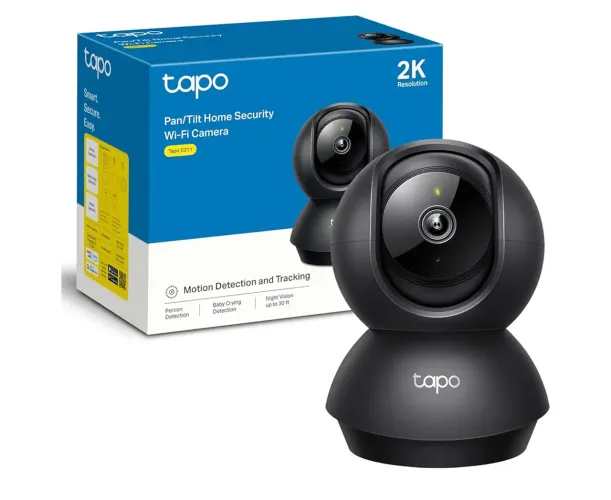 Câmera de segurança Tapo TP-Link interna panorâmica/inclinável 2K