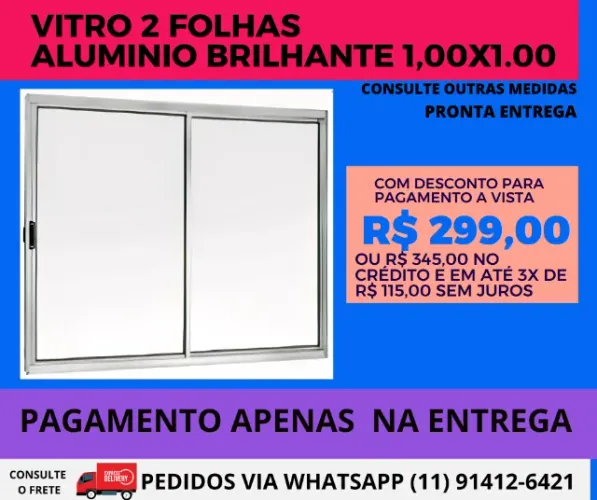 Janela 2 folha - linha zesty - 1.00x1,00