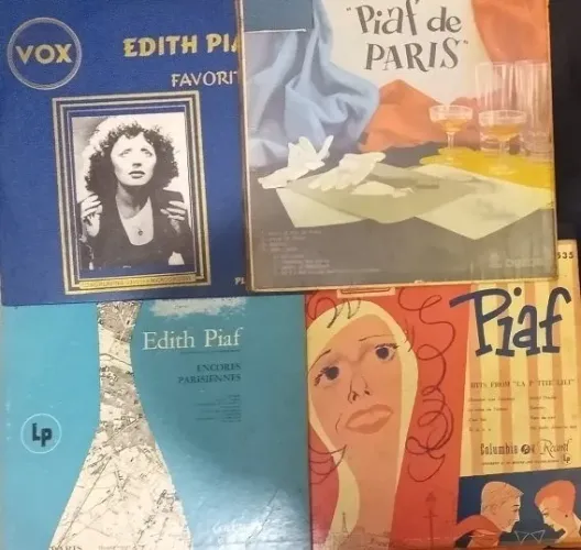 8 Discos da Edith Piaf - Anos 50/60 - Relíquias - São vintage