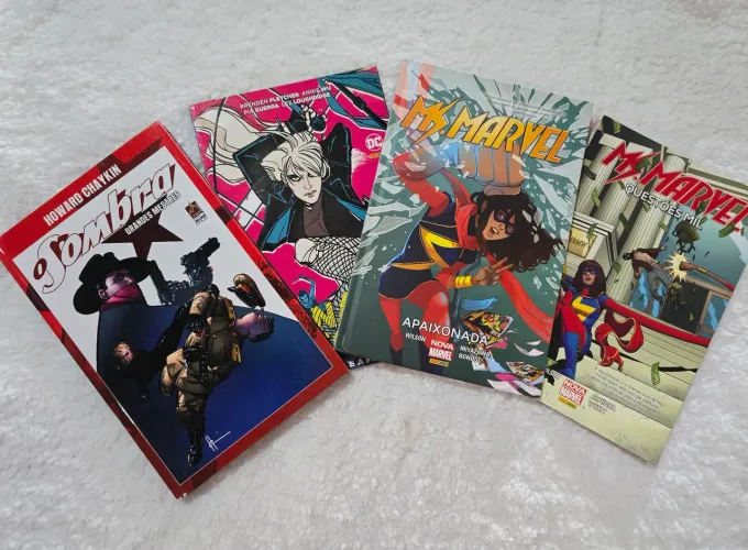 Kit combo quadrinhos sombra canário negro ms marvel