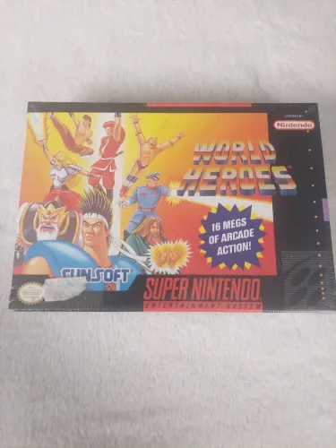 Fita  Super Nintendo wolrd heroes Snes Lacrada