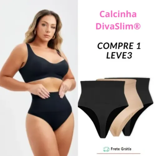 Kit 3 Calcinhas Modeladoras DivaSlim