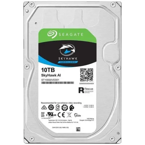 HD Seagate 10TB Skyhawk Ai Surveillance 3.5" SATA 3 7200RPM - ST10000VE001 (Garantia BR) -
