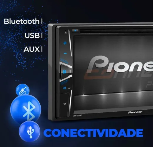 PROMOÇÃO SEXTOU: Multimídia Dvd Pioneer Dmh-A248BT Din Usb WebLink Espelhamento