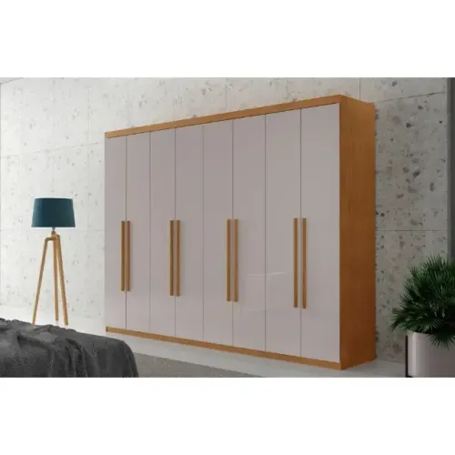 Guarda Roupa Casal Heros com 8 Portas e 4 Gavetas MDF Super Promoção das Fábricas