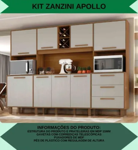 Kit Cozinha Zanzini Apolo