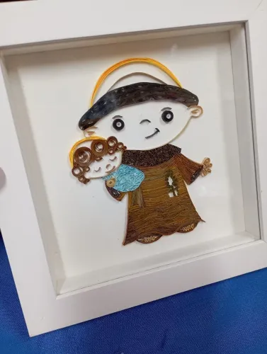 Quadro Decorativo Artesanal em Quilling