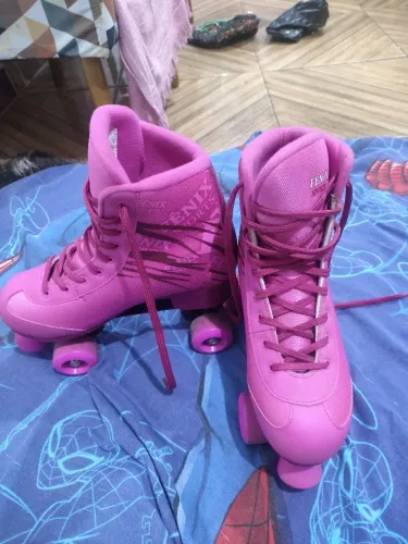 Patins Roller Rosa - Fênix Sports