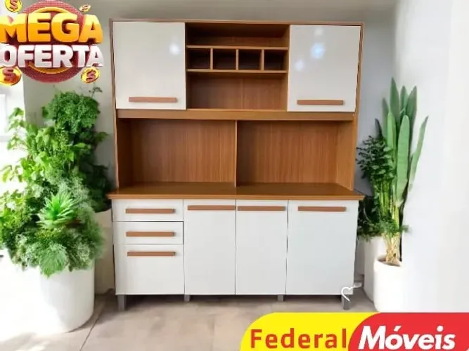 ARMÁRIO DE COZINHA 100% MDF OFF WHITE ENTRE EM CONTATO