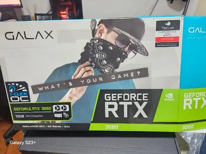 Placa de Video RTX 3060 12GB Galax - (com caixa original)