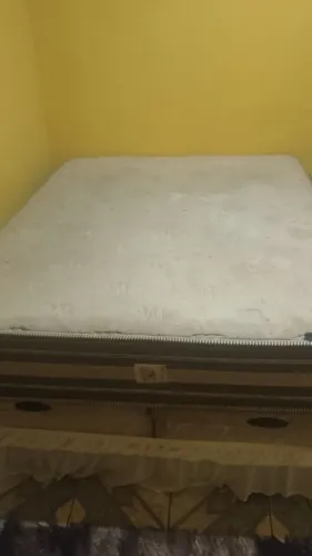 Cama box casal com colchão baú