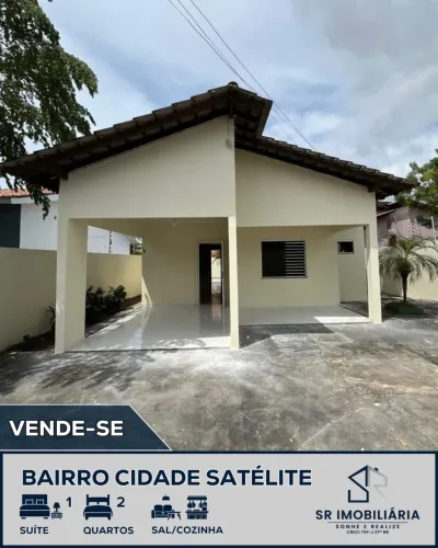 Vende-se casa no cidade satélite com 3 quartos aceita financiamento 