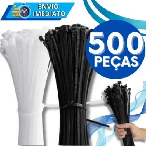 Oferta Relâmpago! Kit Abraçadeiras Nylon 100/200/400/500 | Promoção