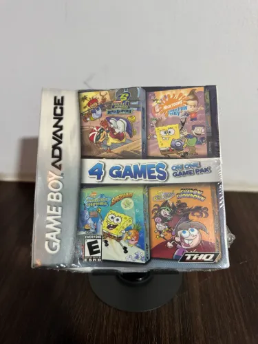 Bob Esponja, Rocket Power, Nicktoons - 4 games em 1 (LACRADO) para game boy Advanced
