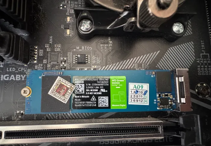 SSD NVME M.2 WD Green 480GB