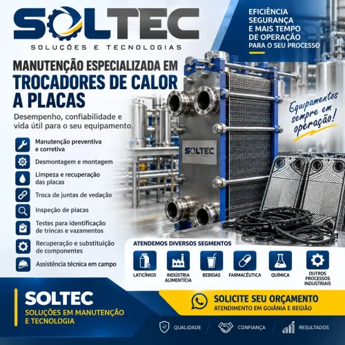 Manutenção de trocadores de calor a placa