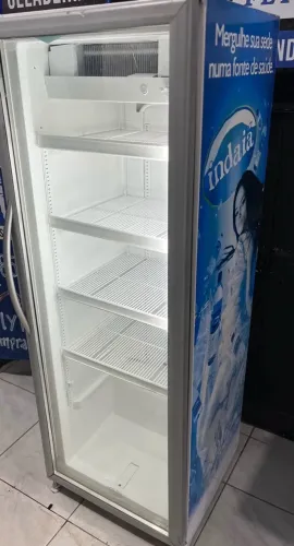 Freezer expositor vertical Frost free metal frio 350 litros