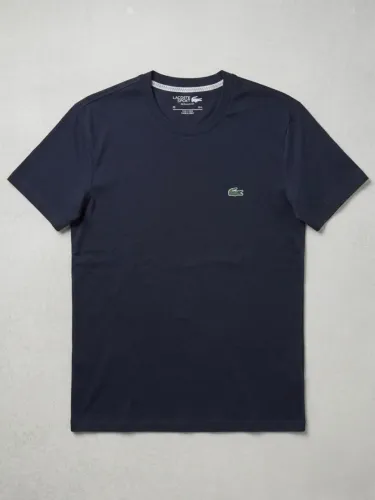Camisa lacoste logo emborrachado