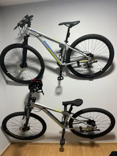 Bicicleta Caloi Atacama, Aro 29, Tamanho 17, Câmbio Microshift 27 Velocidades, Cinza