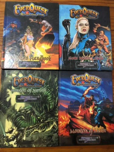 Coleção EverQuest RPG D20 - 4 Livros Originais Sword & Sorcery | Raros | Excelente Estado