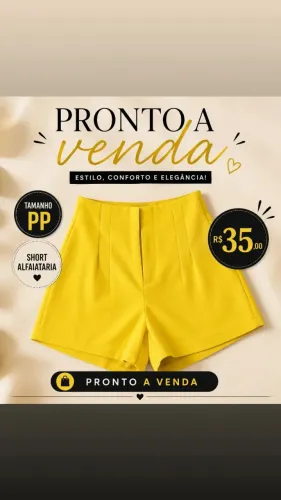 Short alfaiataria 
