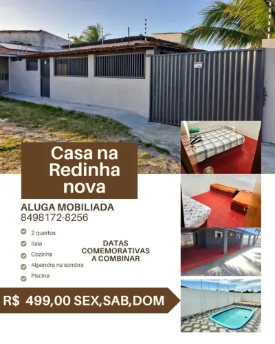 Alugo casas redinha nova 499