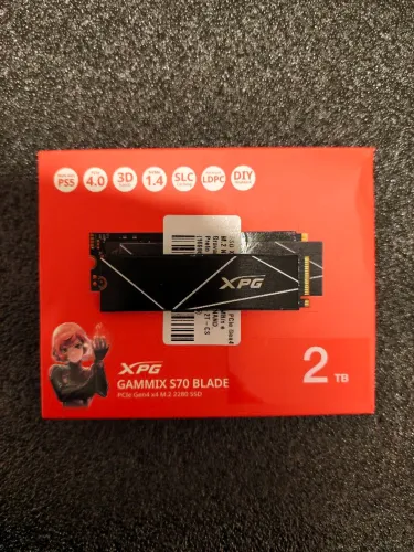 SSD M.2 NVMe 2TB XPG Gammix S70 Blade PCIe 4.0 (7400MB/s) - Estado de Novo