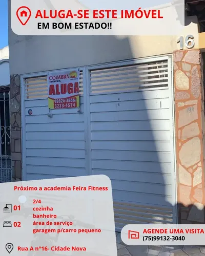 Imóvel para aluguel na Cidade Nova - Feira de Santana - BA