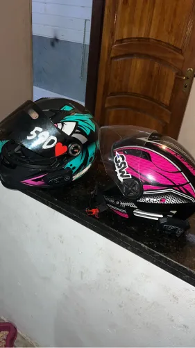 Capacete ls2 tribal e fw3 aberto 