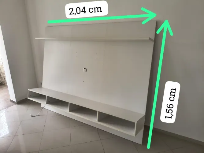 PAINEL PARA TV COM RACK - BRANCO